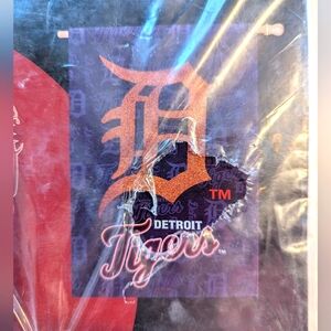Detroit Tigers Two Sided Glitter Flag Brand New Sealed